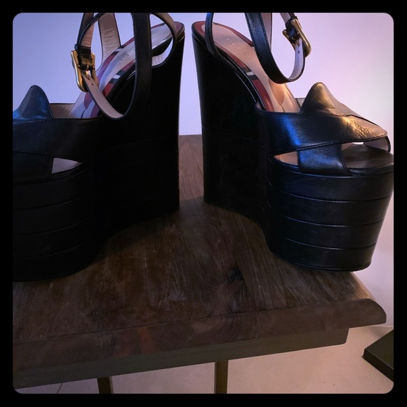 Gucci Napa CHARLOTTE HIGH☝🏼PLATFORMS - Picture 2 of 8